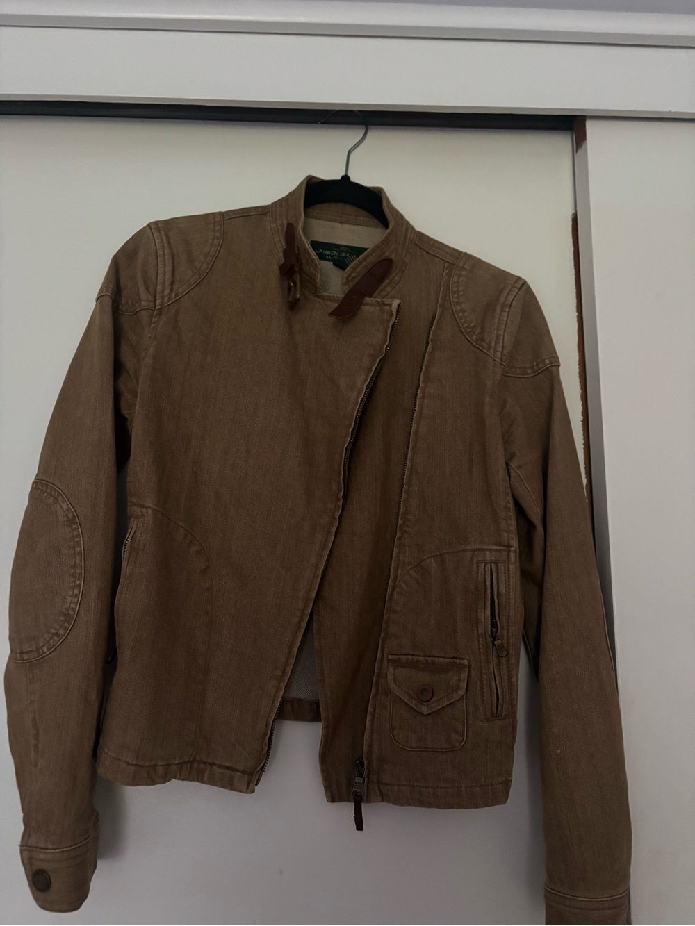 Women’s Brown Asymmetric Zip Jacket - Lauren Ralph Lauren Jeans